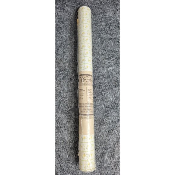 Collins & Aikman Prepasted Yellow Floral Strippable Wallpaper Roll 56.3 Sq Ft - Picture 2 of 6